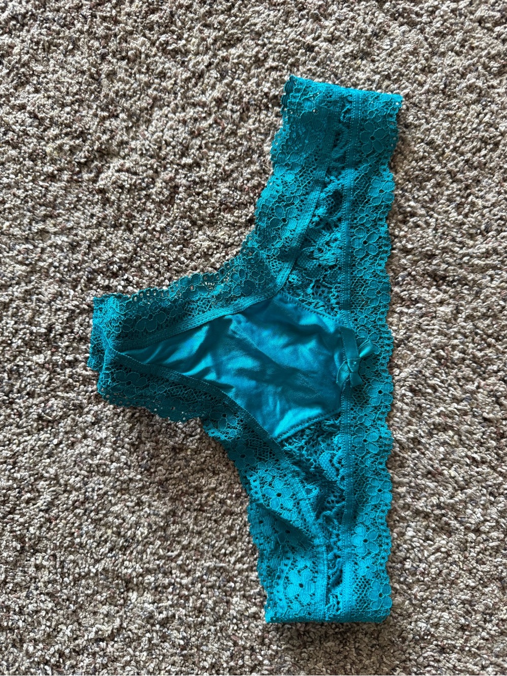 Victoria's Secret Teal Lace Bikini Panty